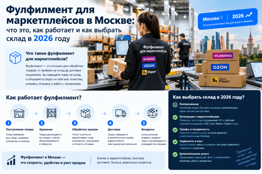 Фулфилмент для маркетплейсов в Москве